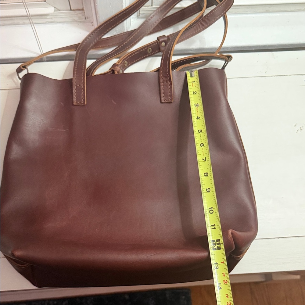 Portland Leather Goods Brown Leather Tote | Crossbody - Picture 7 of 8